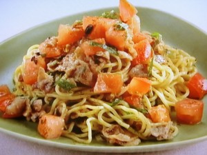 【上沼恵美子のおしゃべりクッキング】トマトと青ジソの和え麺のレシピ・上沼恵美子・石川智之
