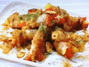 【きょうの料理】パプリカの肉巻き焼きガーリック風味のレシピ・マロン
