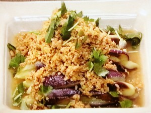 【きょうの料理】ゆでなすのひき肉だれのレシピ・ワタナベマキ