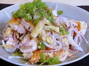 【きょうの料理】なすとチキンのエスニックサラダのレシピ・ワタナベマキ