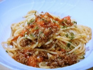 【きょうの料理】フレッシュトマトのミートスパゲティのレシピ・土井善晴