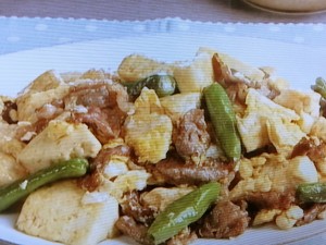 【キューピー３分クッキング】牛肉と豆腐のオイスターソース炒めのレシピ・田口成子