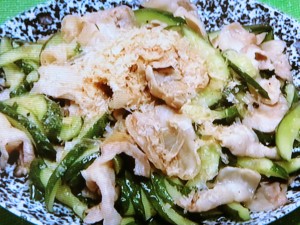 【きょうの料理】塩もみきゅうりと豚肉の炒め物のレシピ・きじまりゅうた