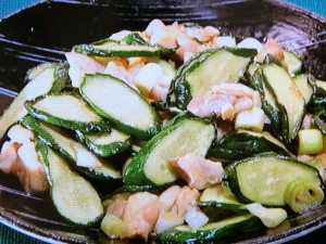 【きょうの料理】切り干しきゅうりと鶏肉のオイスター炒めのレシピ・きじまりゅうた