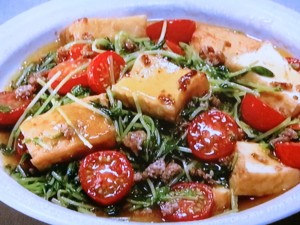 【きょうの料理】豆苗とトマトの夏マーボーのレシピ・重信初江