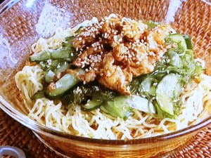 【キューピー３分クッキング】豚肉の冷やし中華のレシピ・田口成子