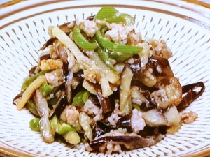 【きょうの料理】なすとピーマンとひき肉の甘みそ炒めのレシピ・浅利定栄