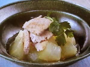 【きょうの料理】とうがんと鶏ひき肉の煮物のレシピ・大原千鶴