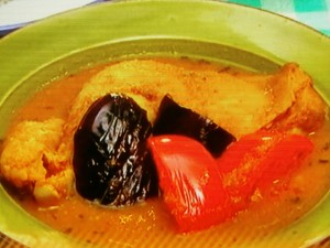 【男子ごはん】骨付き鶏モモ肉と揚げナスのスープカレーのレシピ・国分太一・栗原心平