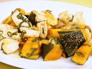 【きょうの料理】かぼちゃと鶏むね肉のしそソテーのレシピ・高城順子
