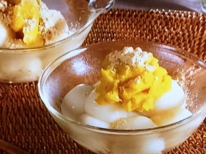 【キューピー３分クッキング】豆腐入り白玉だんご かぼちゃあんのレシピ・田口成子
