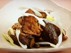 【上沼恵美子のおしゃべりクッキング】ナスと豚肉のしょうがみそ焼きのレシピ・上沼恵美子・岡本健二
