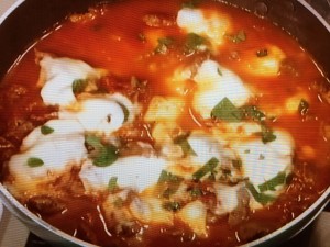【きょうの料理】牛肉の簡単トマト煮 ピザ風のレシピ・落合務