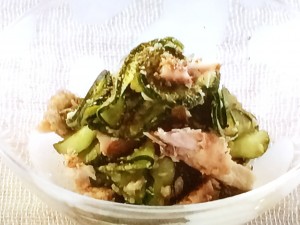 【きょうの料理】焼きさんまときゅうりのごまあえのレシピ・杉本節子