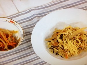 【噂の東京マガジン　やってTRY！】きんぴらごぼうの塩焼きそばのレシピ・木下威征