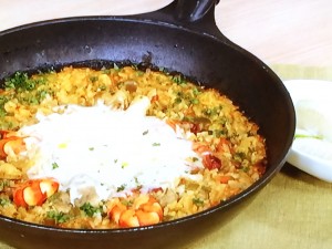 【きょうの料理】ダブルチーズのパエリアのレシピ・ムラヨシマサユキ
