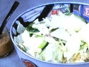 【きょうの料理】キャベツと寒天の梅干しコールスローのレシピ・横山タカ子