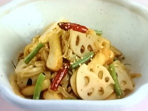 【上沼恵美子のおしゃべりクッキング】しらたきと蓮根のきんぴらのレシピ・上沼恵美子・岡本健二