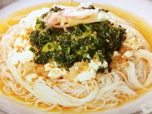 【男子ごはん】モロヘイヤのさっぱりポン酢麺のレシピ・国分太一・栗原心平