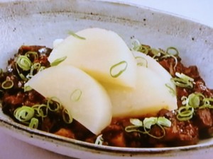 【上沼恵美子のおしゃべりクッキング】ふろふき大根のきのこ味噌のレシピ・上沼恵美子・岡本健二
