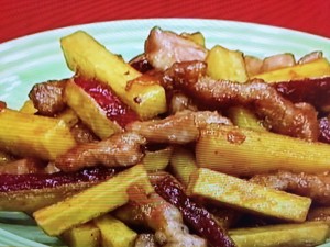 【ノンストップ】爽やかな甘みさつまいもの揚げきんぴらのレシピ・検索きょうのおしゃレシピ