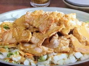 【キューピー３分クッキング】豚肉と塩もみ白菜のソースマヨがけのレシピ・田口成子