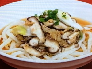 【ノンストップ】椎茸たっぷりみぞれ煮うどんのレシピ・検索きょうのおしゃレシピ