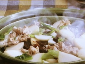 【キューピー３分クッキング】豚肉、かぶ、木くらげの塩炒めのレシピ・石原洋子