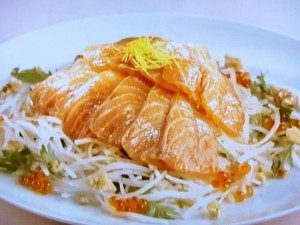 DAIGOも台所のレシピ・鮭の中華風サラダ