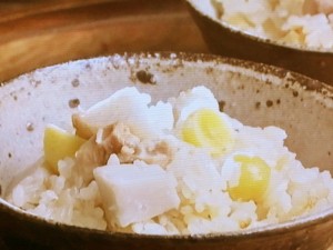 【キューピー３分クッキング】里芋と鶏肉の炊き込みごはんのレシピ・石原洋子