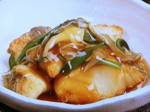 【キューピー３分クッキング】揚げだらの甘酢あんのレシピ・小林まさみ