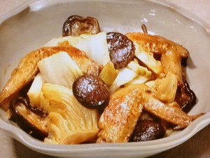 【きょうの料理】白菜と手羽先の酢じょうゆ煮のレシピ・堀江ひろ子