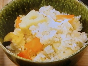 【男子ごはん】レンコンとにんじんのきんぴらごはんのレシピ・国分太一・栗原心平