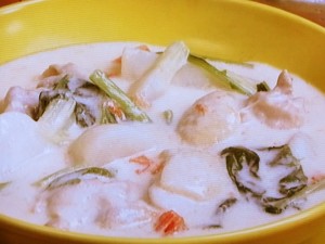 【キューピー３分クッキング】鶏肉とかぶのクリームシチューのレシピ・石原洋子