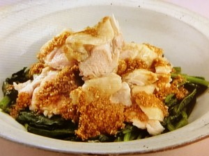 【上沼恵美子のおしゃべりクッキング】鶏とホウレンソウの和えもののレシピ・上沼恵美子・岡本健二