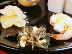 【キューピー３分クッキング】祝い肴「カシューナッツ田作り・翁えび・かずのこ」のレシピ・田口成子