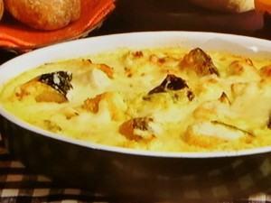 【キューピー３分クッキング】かぼちゃと鶏肉のグラタンのレシピ・田口成子
