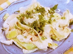 【平野レミの早わざレシピ】大根の皮ったフェトチーネのレシピ・平野レミ
