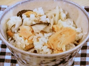 【きょうの料理】さけとれんこんの炊き込みご飯のレシピ・枝元なほみ