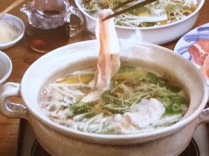 【キューピー３分クッキング】ほうじ茶昆布だしのしゃぶしゃぶのレシピ・満留邦子