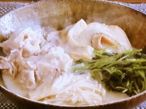 【キューピー３分クッキング】豚肉と麩の豆乳煮のレシピ・田口成子
