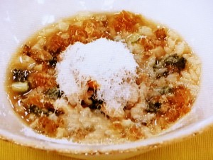 【あさイチ】大和の茶がゆ　洋風仕立てのレシピ・みんな！ゴハンだよ・音羽創