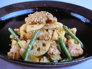 【上沼恵美子のおしゃべりクッキング】蓮根のそぼろきんぴらのレシピ・上沼恵美子・岡本健二