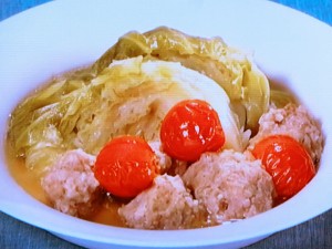 【きょうの料理】春キャベツと鶏団子のスープ煮のレシピ・飛田和緒