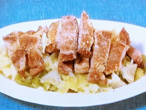 【きょうの料理】春キャベツと豚肉のビネガー蒸し煮のレシピ・飛田和緒