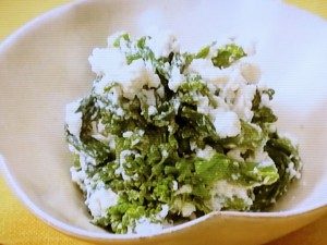 Nhkきょうの料理ビギナーズ 菜の花の白あえ のレシピby前沢リカ 3月4日 おさらいキッチン
