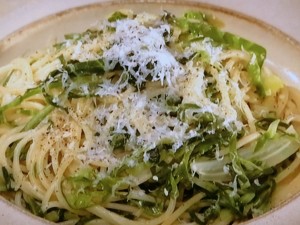【きょうの料理】外葉キャベツのバターじょうゆパスタのレシピ・舘野鏡子