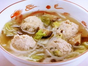 【上沼恵美子のおしゃべりクッキング】肉団子と白菜のスープのレシピ・上沼恵美子・石川智之