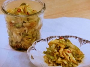 【きょうの料理】春キャベツの香味じょうゆ漬けのレシピ・きじまりゅうた