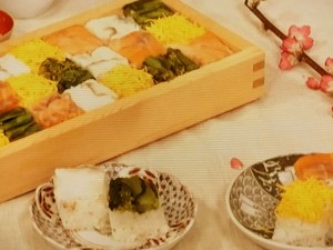【きょうの料理】春色押しずしのレシピ・しらいのりこ